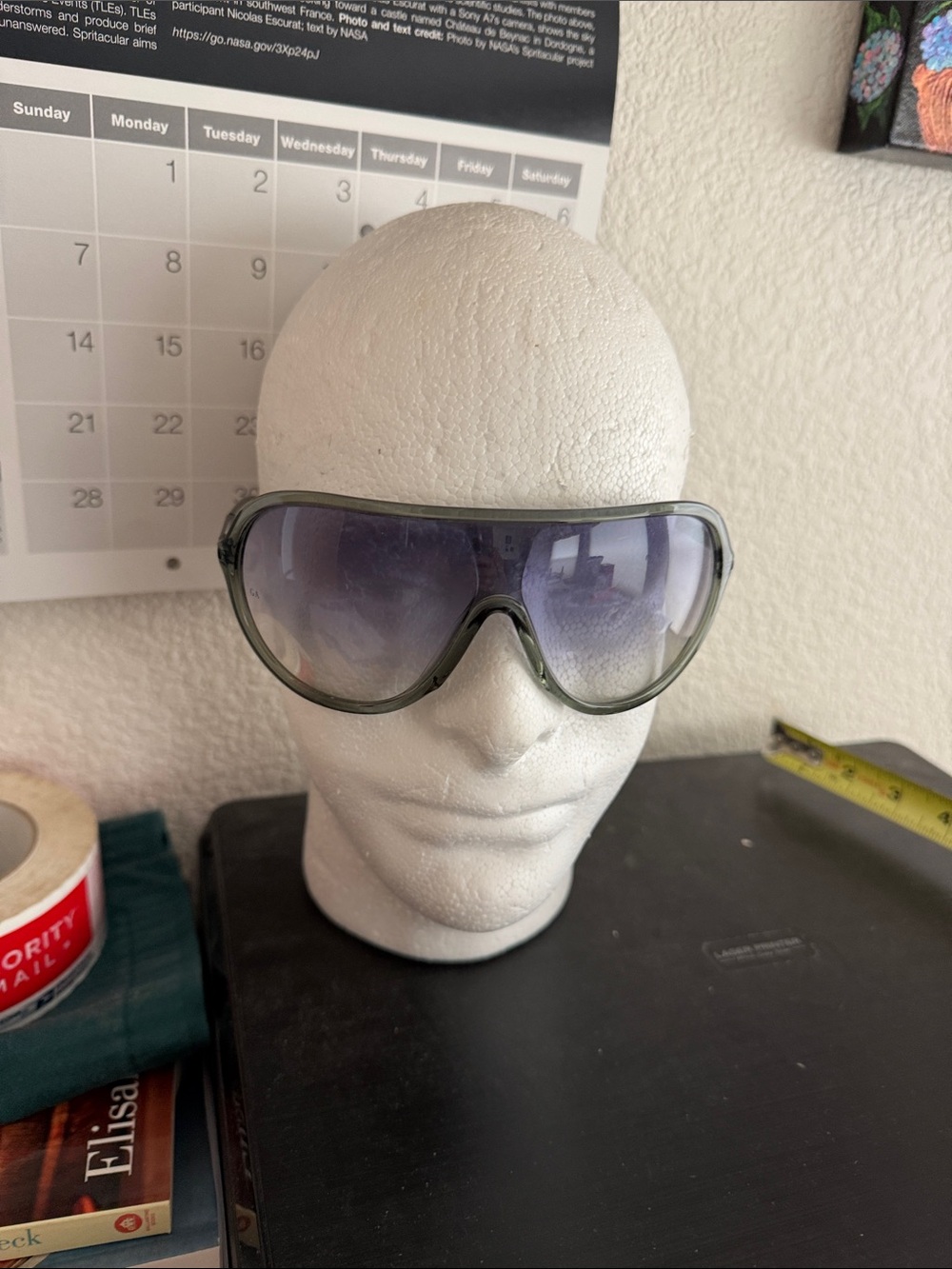 Giorgio Armani wrap shield aviator